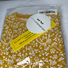 Little Sleepies golden poppies two piece pajama set size 2t