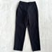 PLST Suit XS XXS No Collar Pants Set-up Navy Linen Blend