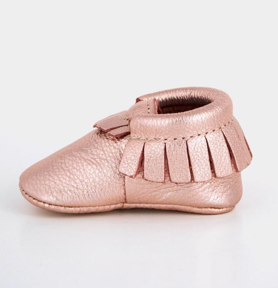 Freshly Picked Rose Gold Moccasins