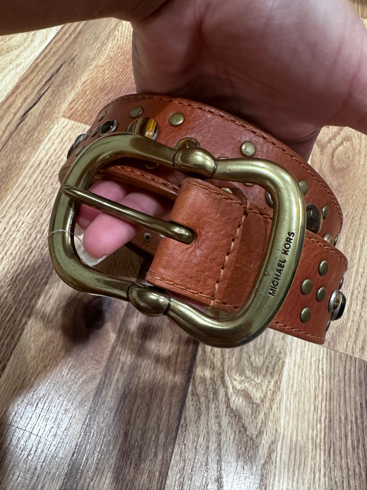Michael kors belt womens orange outlet size L