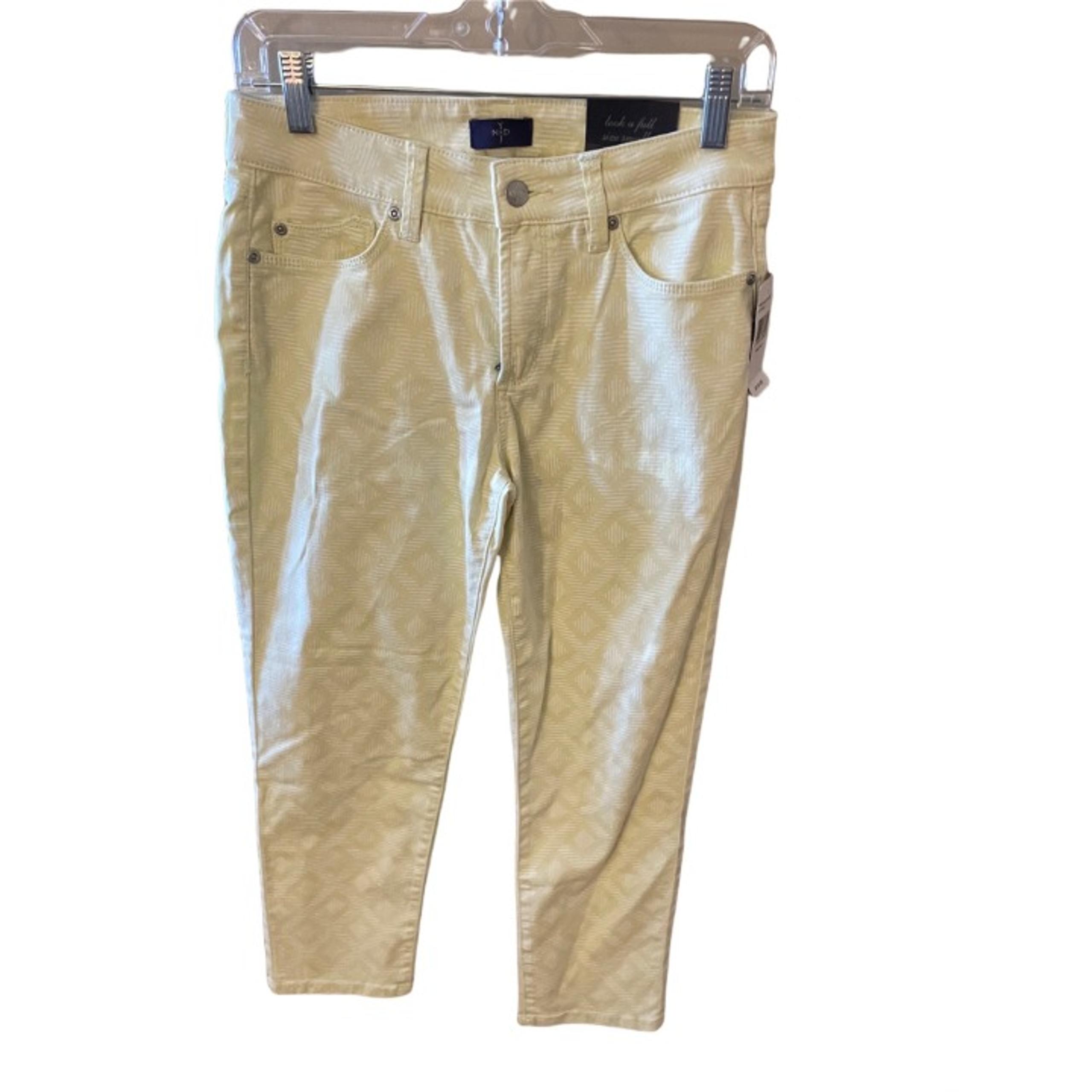NYDJ NWT Ankle 4P Yellow Print