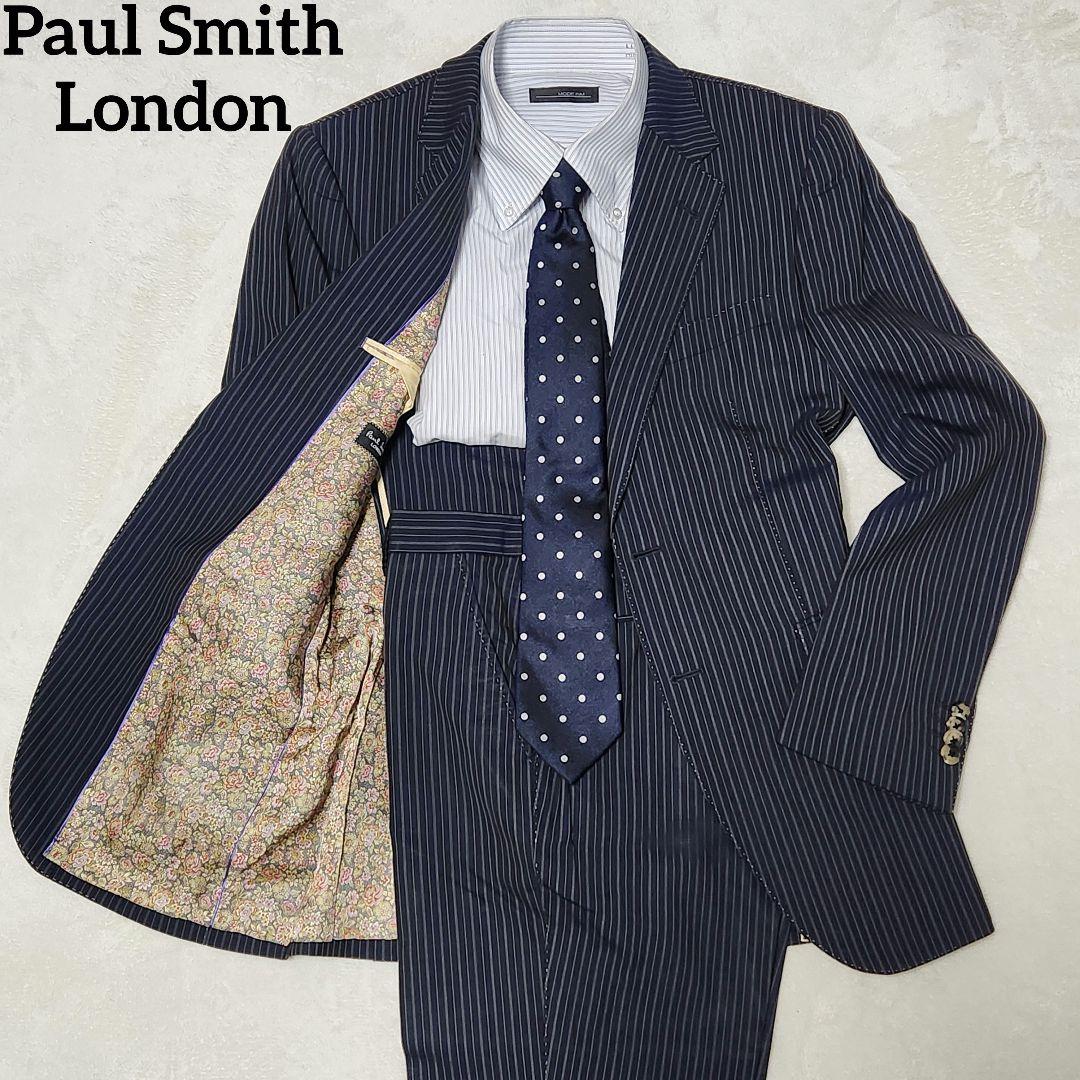 【Excellent Condition】 Paul Smith London Premium Wool Silk Suit, Size M, Floral Lining