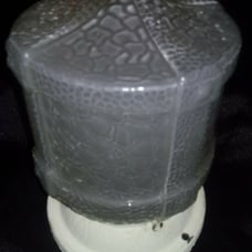 Antique Frosted Gothic Glass Porchlight