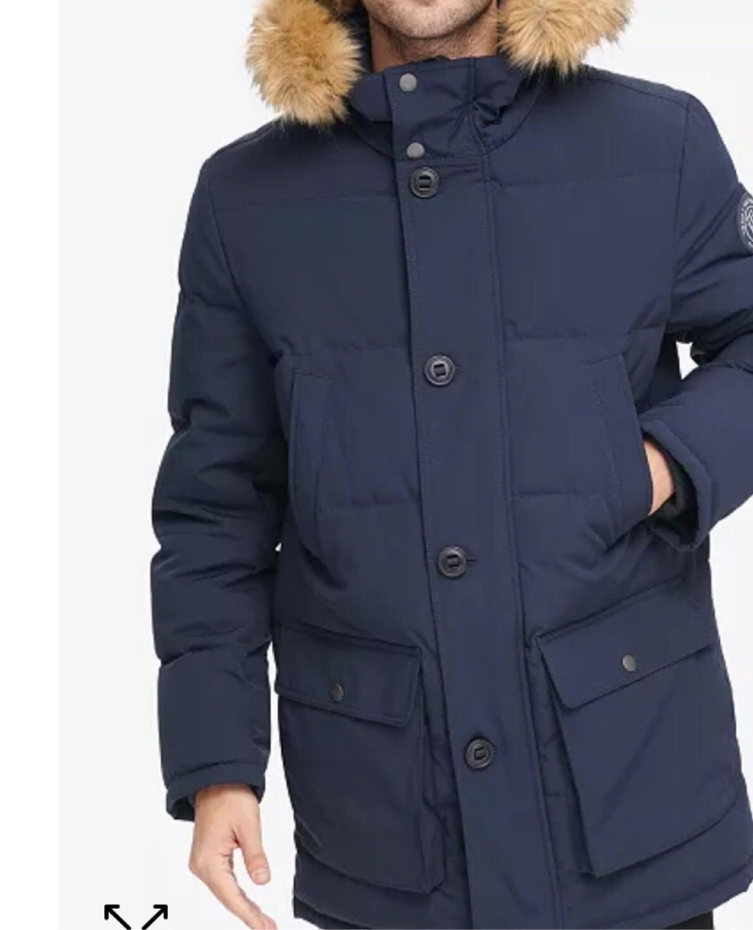 Tommy Hilfiger Down Hooded Mens Winter jacket Size M