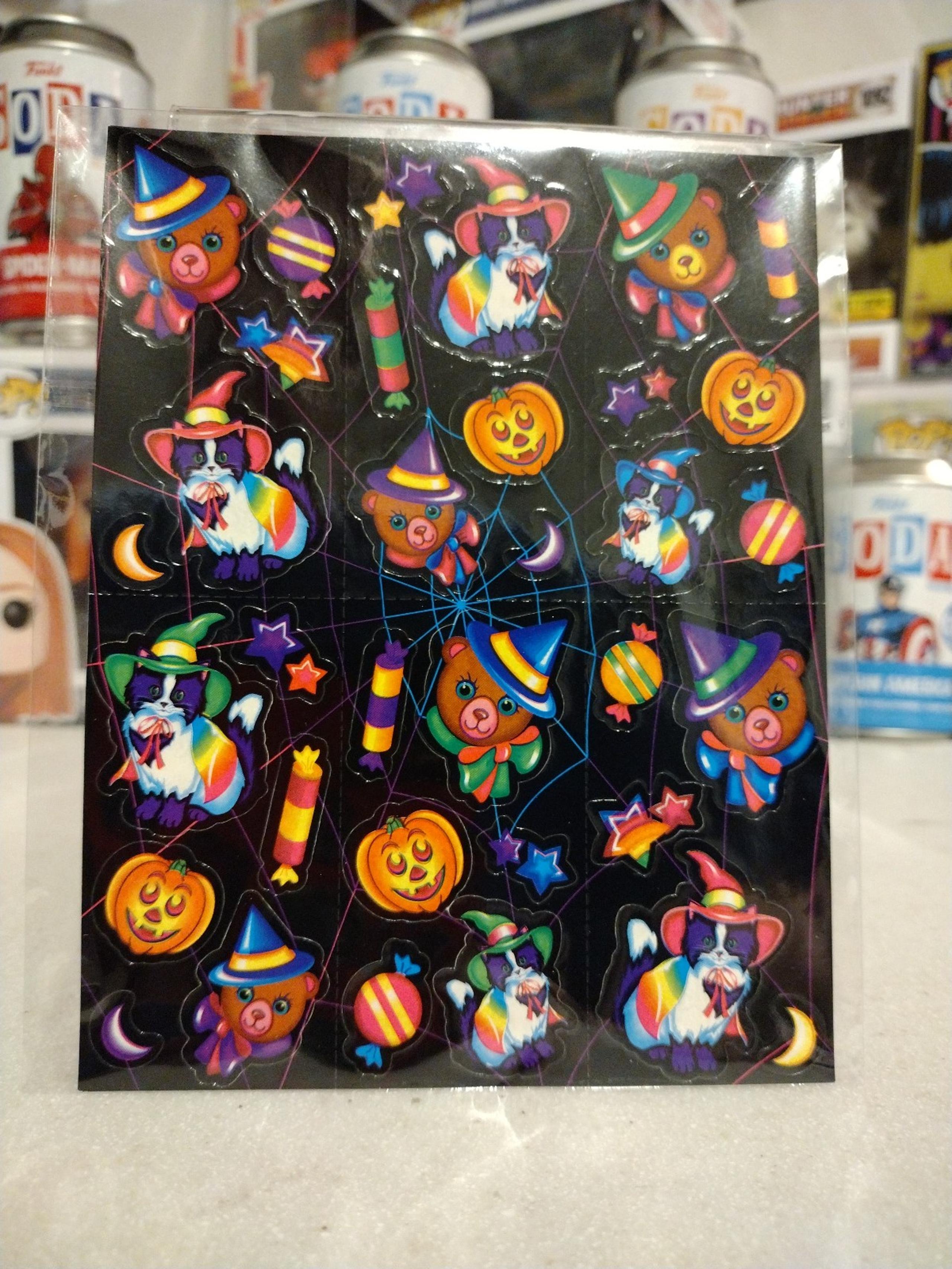 Lisa Frank Vintage Halloween stickers sheet, S-258, mint condition