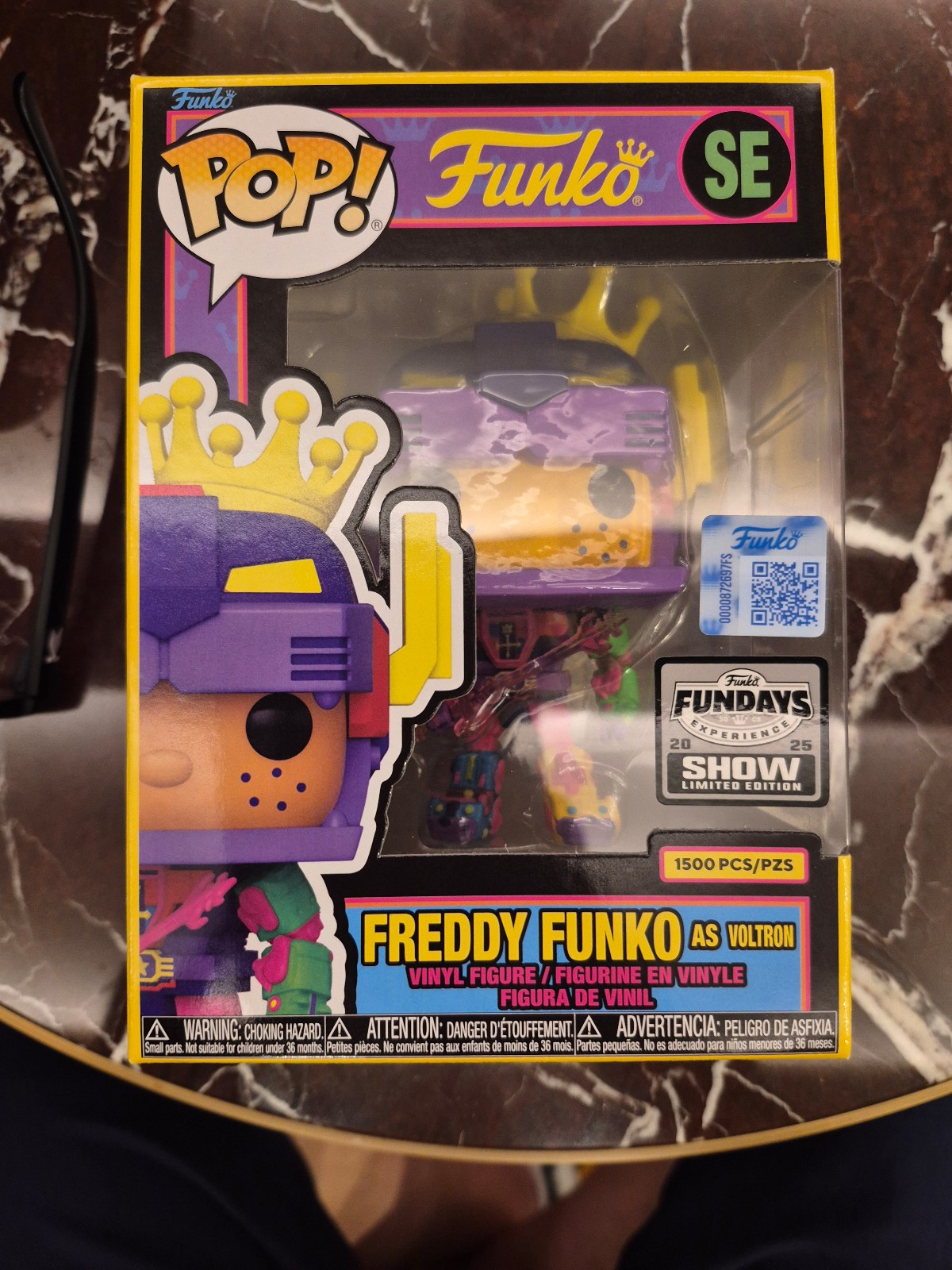Funko Pop Fundays Black Light Freddy Funko as Voltron Show Exclusive LE1500