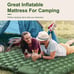 The full-size double camping air mattress set includes not only a pillow