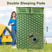 The full-size double camping air mattress set includes not only a pillow