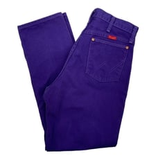 Vintage Wrangler Cowboy Cut High Rise Western Jeans Purple Size 13x34 Women's