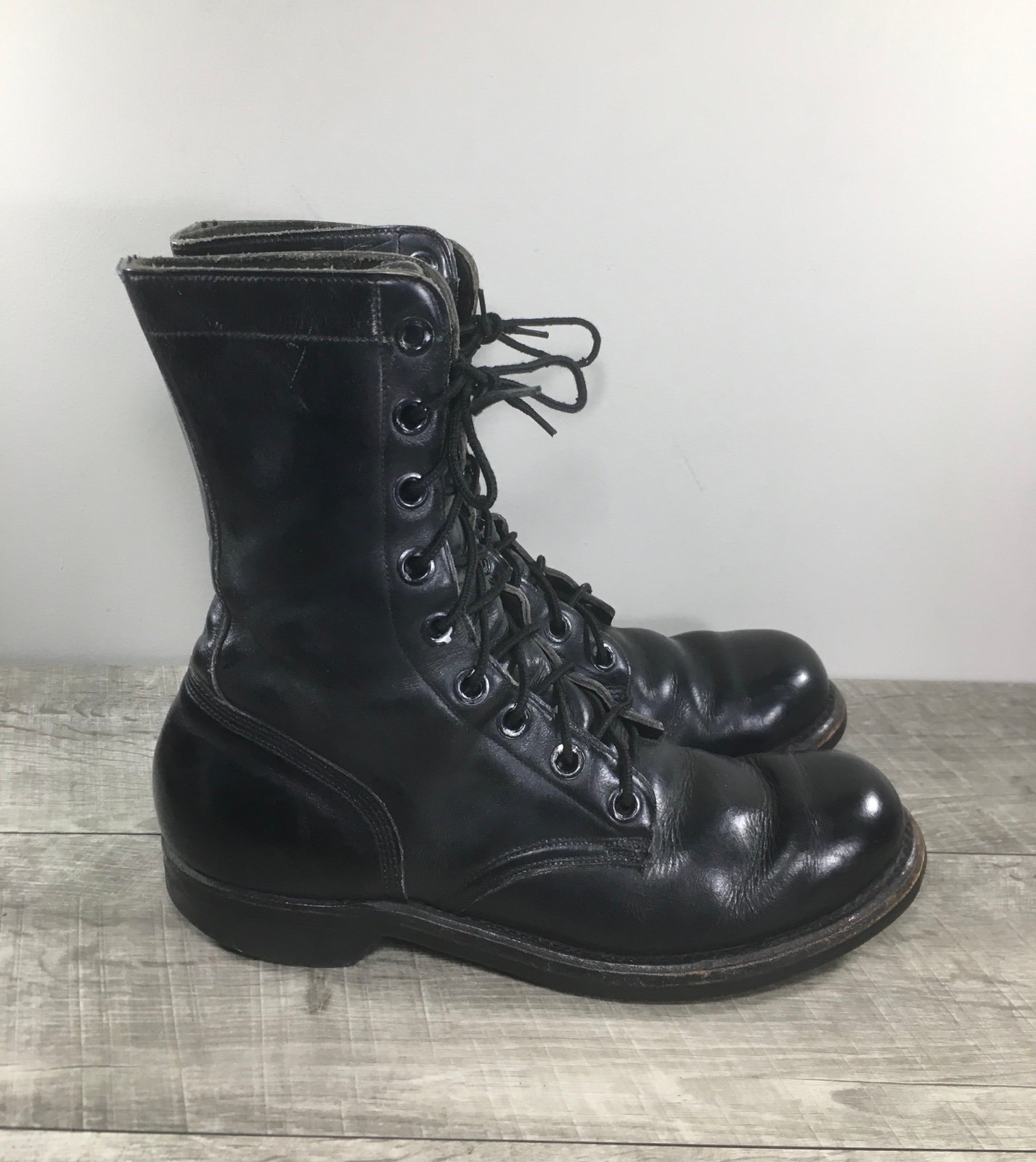 Vietnam War Era 7-67 Military Soft Toe Boots Leather Combat Vintage Men’s Size 9