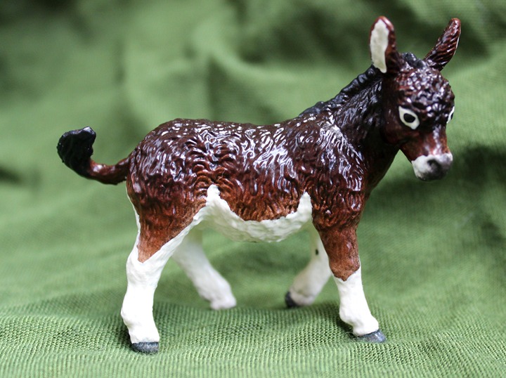 Custom Red Brown Breyer Stablemate G3 Donkey
