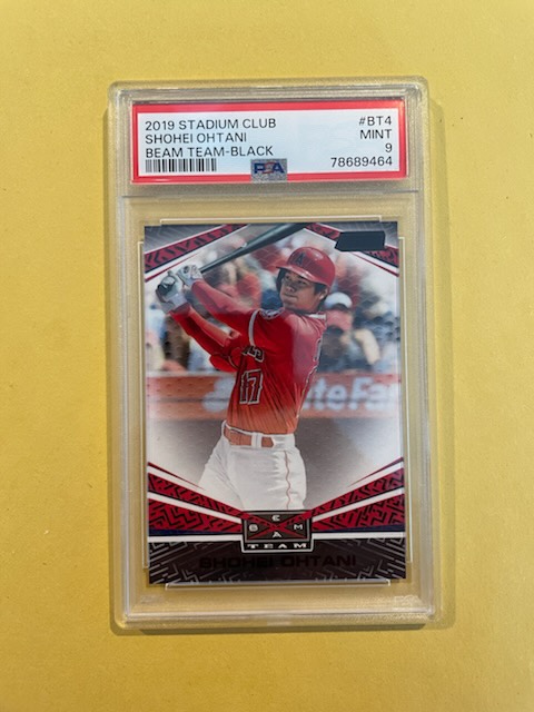 2019 Stadium Club #BT4 Shohei Ohtani Beam Team Black PSA 9 Low Pop See Below.