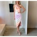 Elliatt Munich Ombre One Shoulder Midi Dress Wedding Guest Dress size S NWT