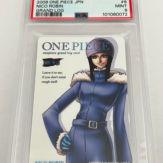 PSA 9 ONE PIECE NICO ROBIN 2008 GRAND LOG #6 MINT CARD
