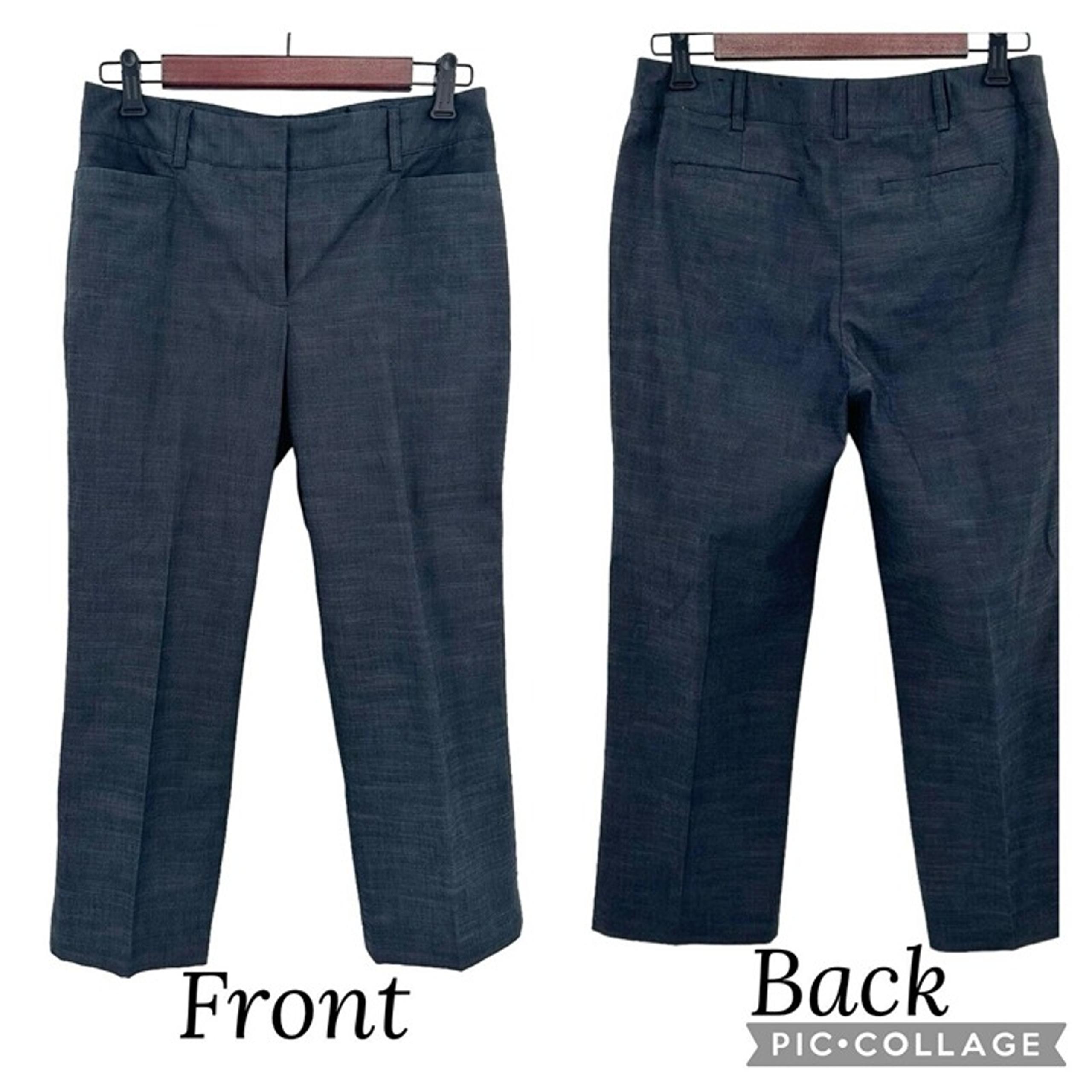 Apt 9 Modern Fit Cropped Capri Pants Womens Size 6 Charcoal Gray Pockets