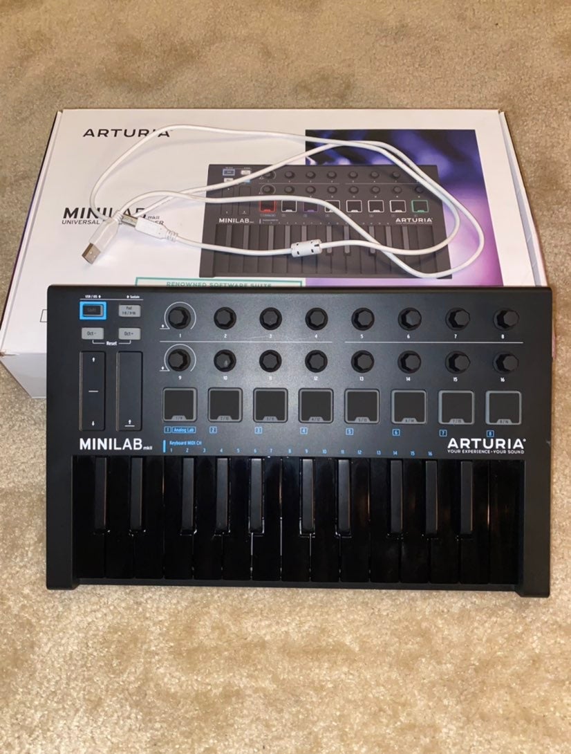 All Black Minilab mkII Midi Controller