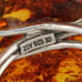 Amber Abstract Statement Ring Sterling Silver Size 10 Artisan