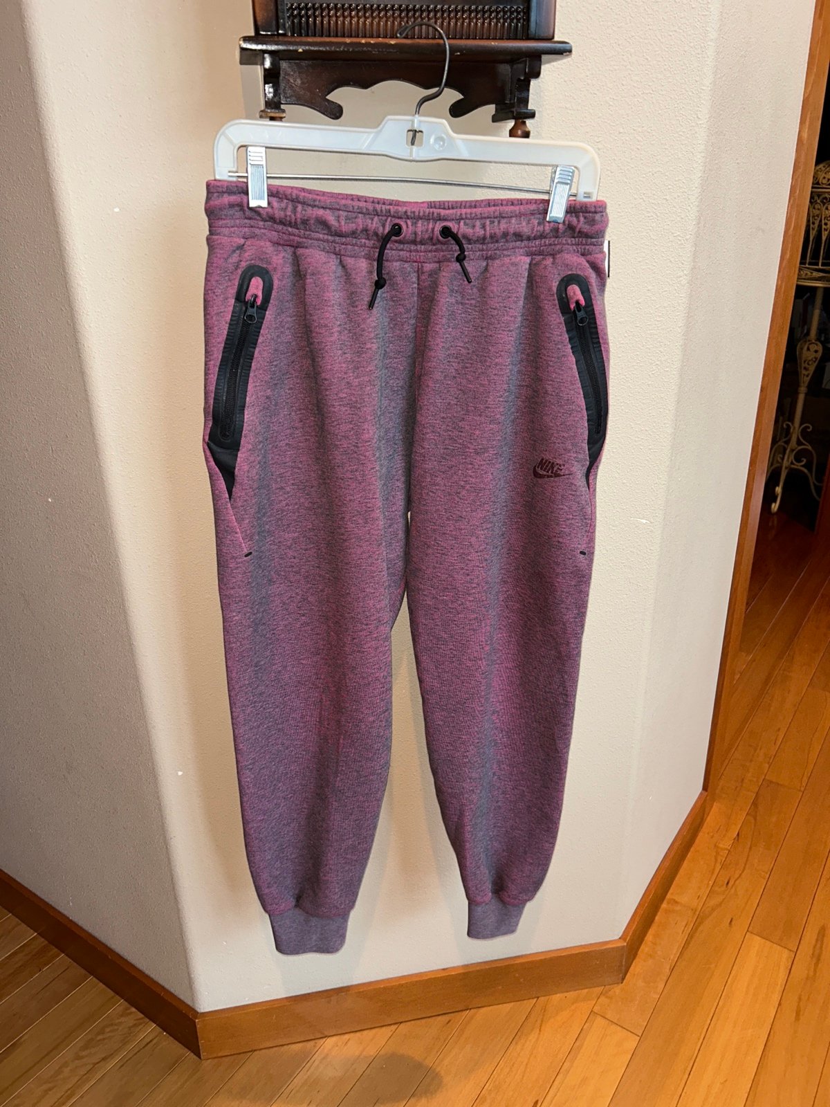 Nike Pink/Grey Heathered Joggers - Men’s Size Medium