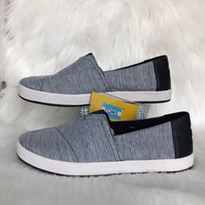 Toms canvas men shoes Ava slip on Black/ spacedye size 9