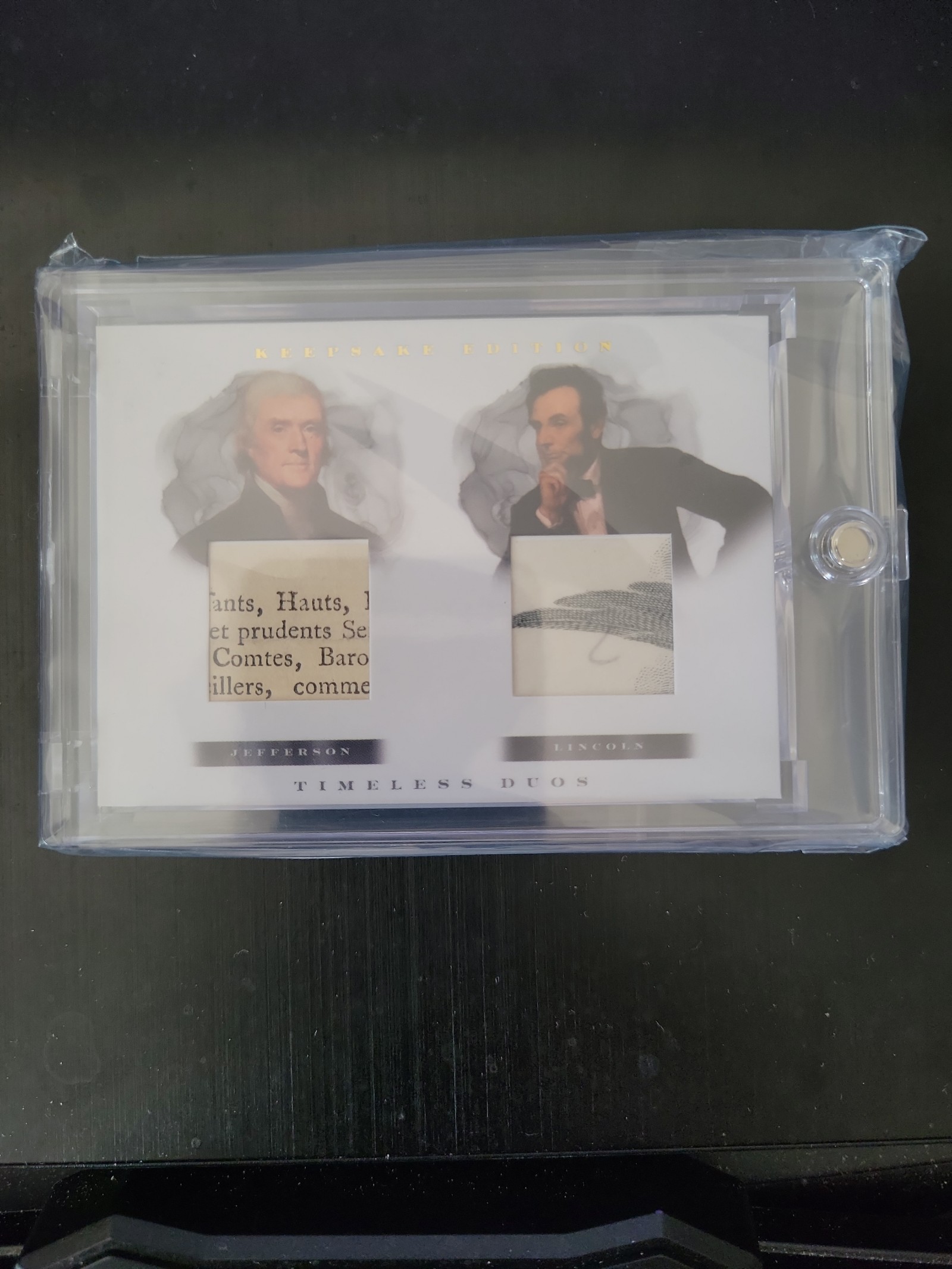 2023 Keepsake Edition - #DUO-4 - Jefferson & Lincoln - Timeless Duos with Case