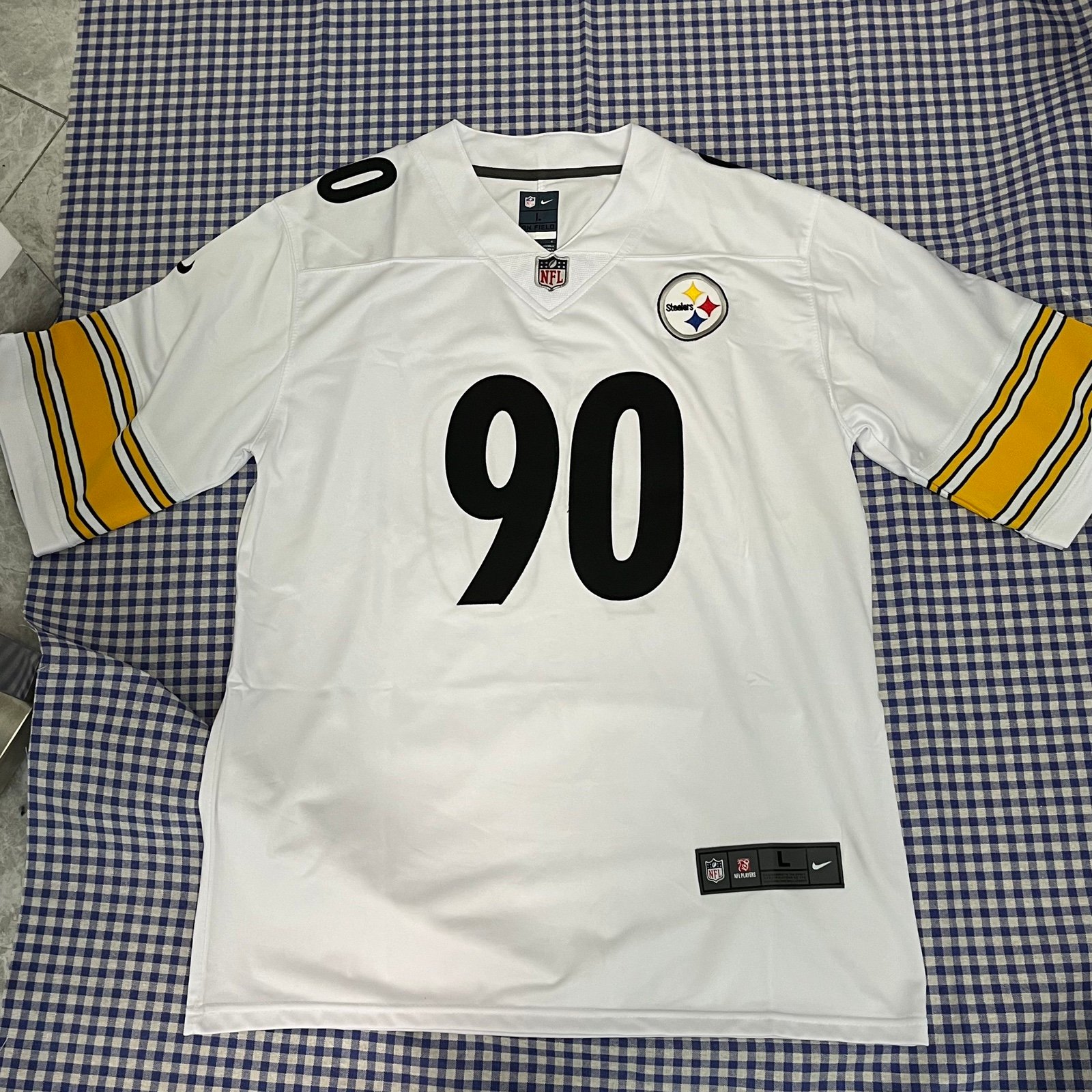 Steelers T.J. Watt Signed White Nike Game Jersey BAS Witnessed