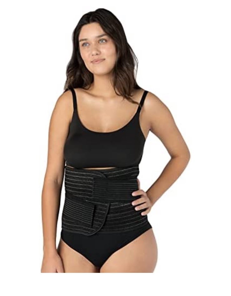 Upspring Shrinkx Belly Charcoal Postpartum Belly Wrap, Adjustable