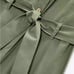 NWT. Zara Khaki 100% Cotton Straight Leg Cargo Long Jumpsuit. Size XL.