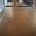 Antique 2 Tier End Tables w/ Embossed Leather Tops