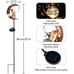 Solar Garden LED Lights Outdoor Metal Decorative Stake Light Crackle Glass Globe