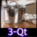 PRINCESS HERITAGE® STAINLESS STEEL COOKWARE 3-Qt. Saucepan