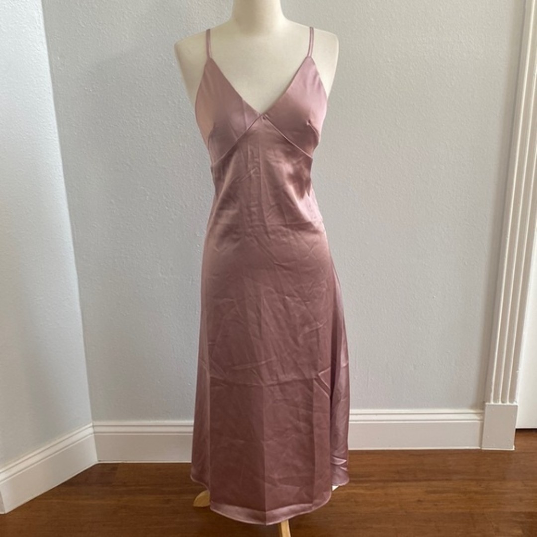 Cammense Satin Midi Cami Slip Lingerie Size XS NEW