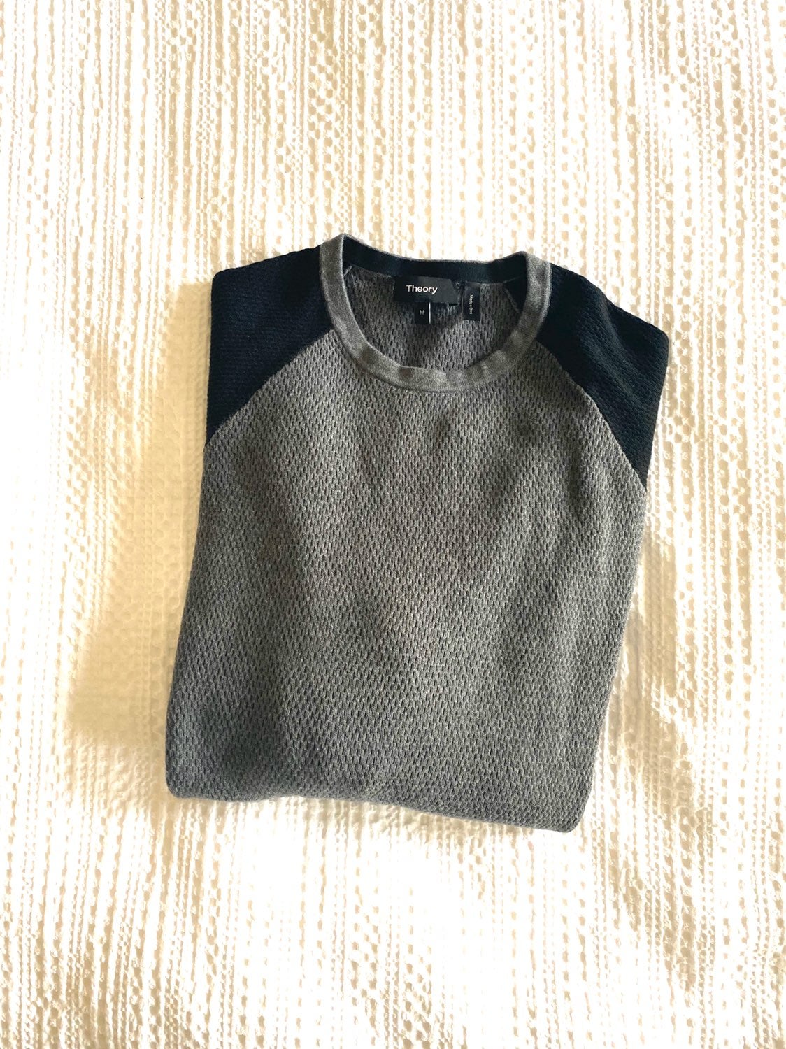 Mens Theory Long Sleeve Henley Shirt