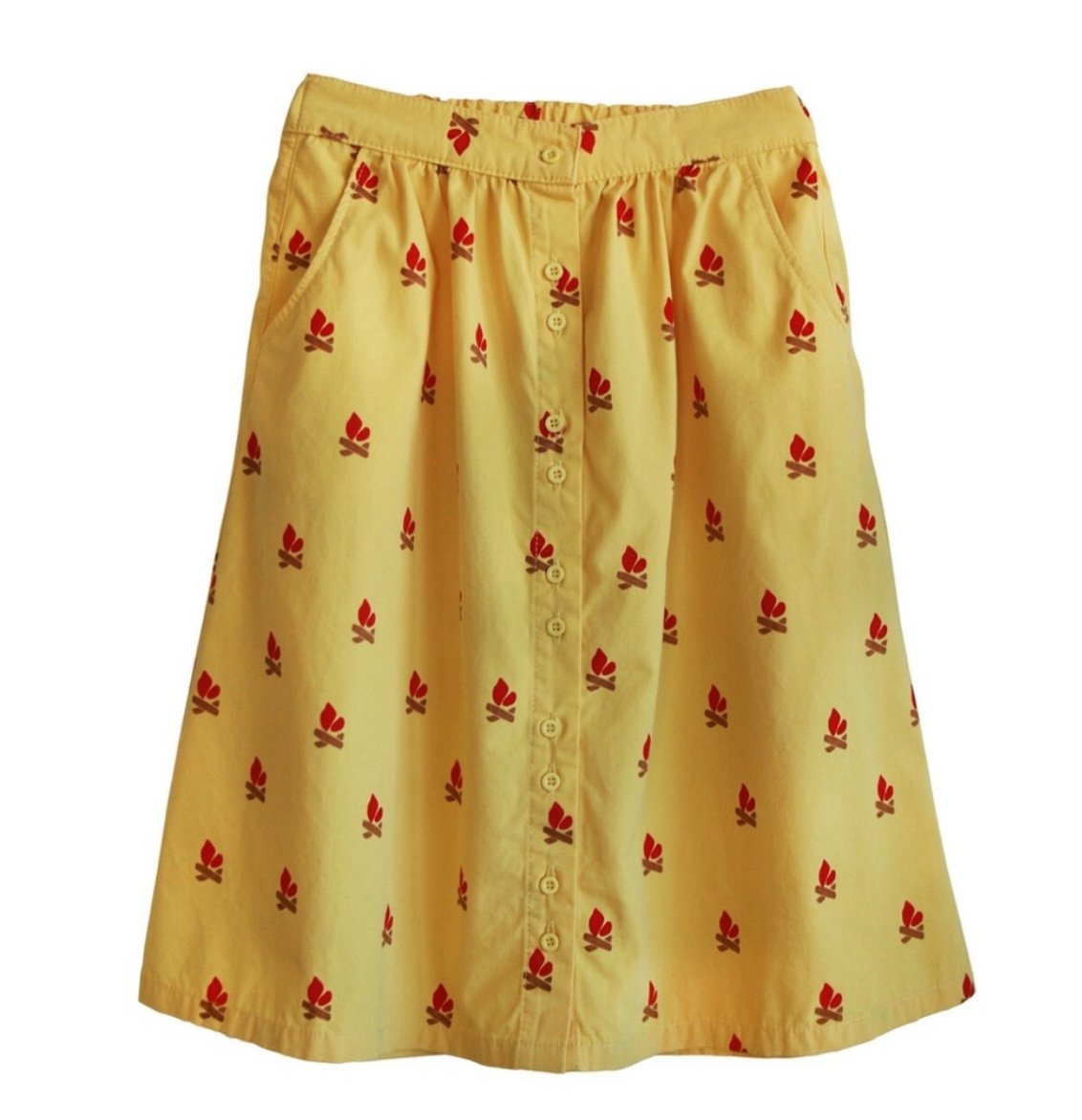 Bandy Button (French designer brand) girl Vana campfire skirt for girls size 10