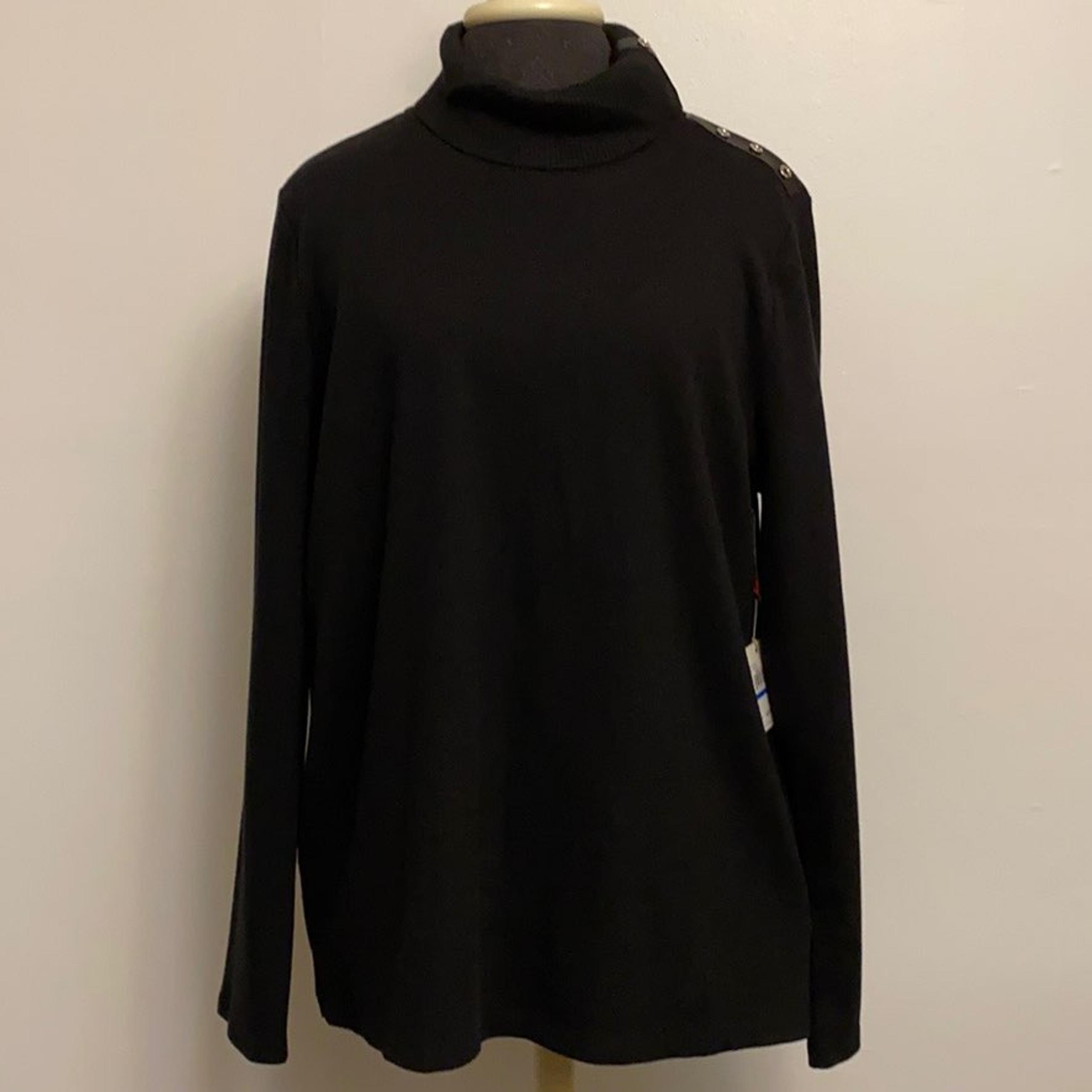 Rafaella Black Turtleneck Sweater