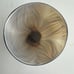 Tozai Home Hand Blown Amber Woodgrain Swirl Round Art Cased Glass Vase