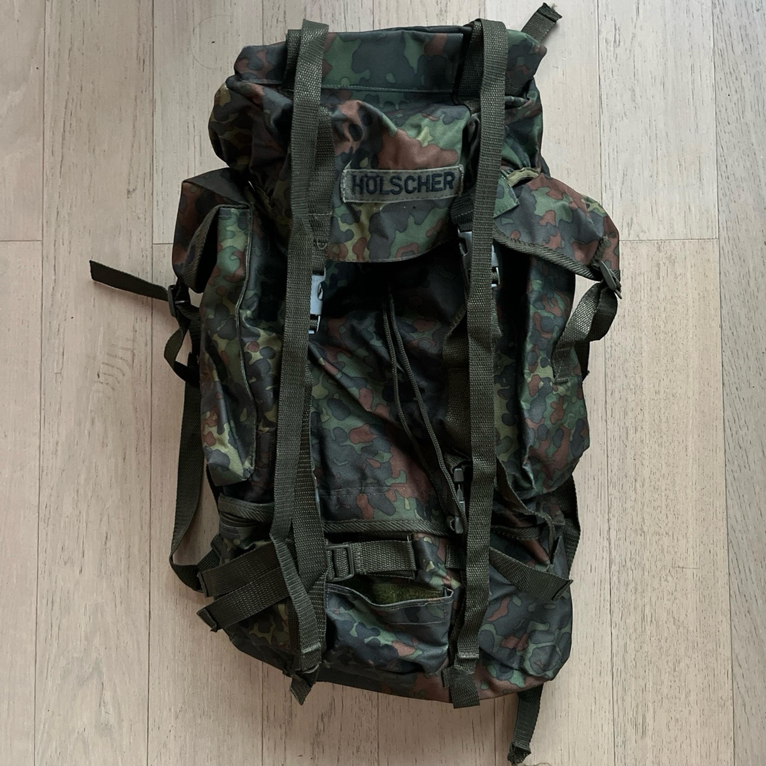 German Military Flecktarn Camouflage Rucksack Backpack