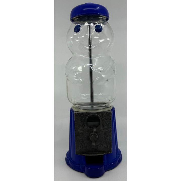 Vintage Pillsbury Doughboy Gumball Machine 11.5 Tall Blue & Clear