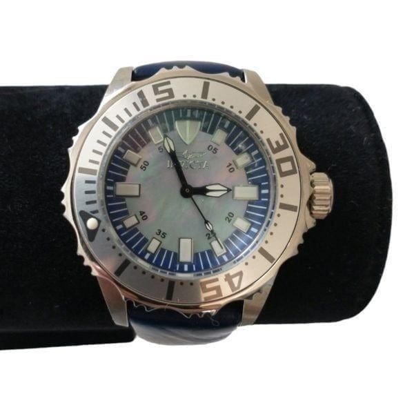 Invicta Pro Diver Ladies Watch 100mm Water Resistance 18493 Leather Band VIDEO.