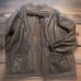 Breman's Studio Men Vintage Dark Grey Sherpa Lined Leather Coat USA 2xl