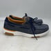 OrthoComfoot Shoes Mens 6.5 Lace up Casual Canvas Loafers Arch Support Blue