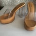 Larroude clear dilly mule Heels