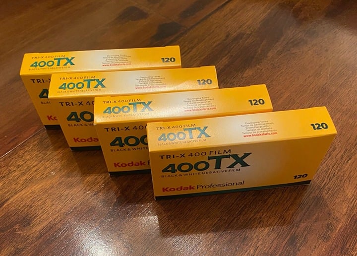 (4) 5-packs of Tri-X 400 - 120 format