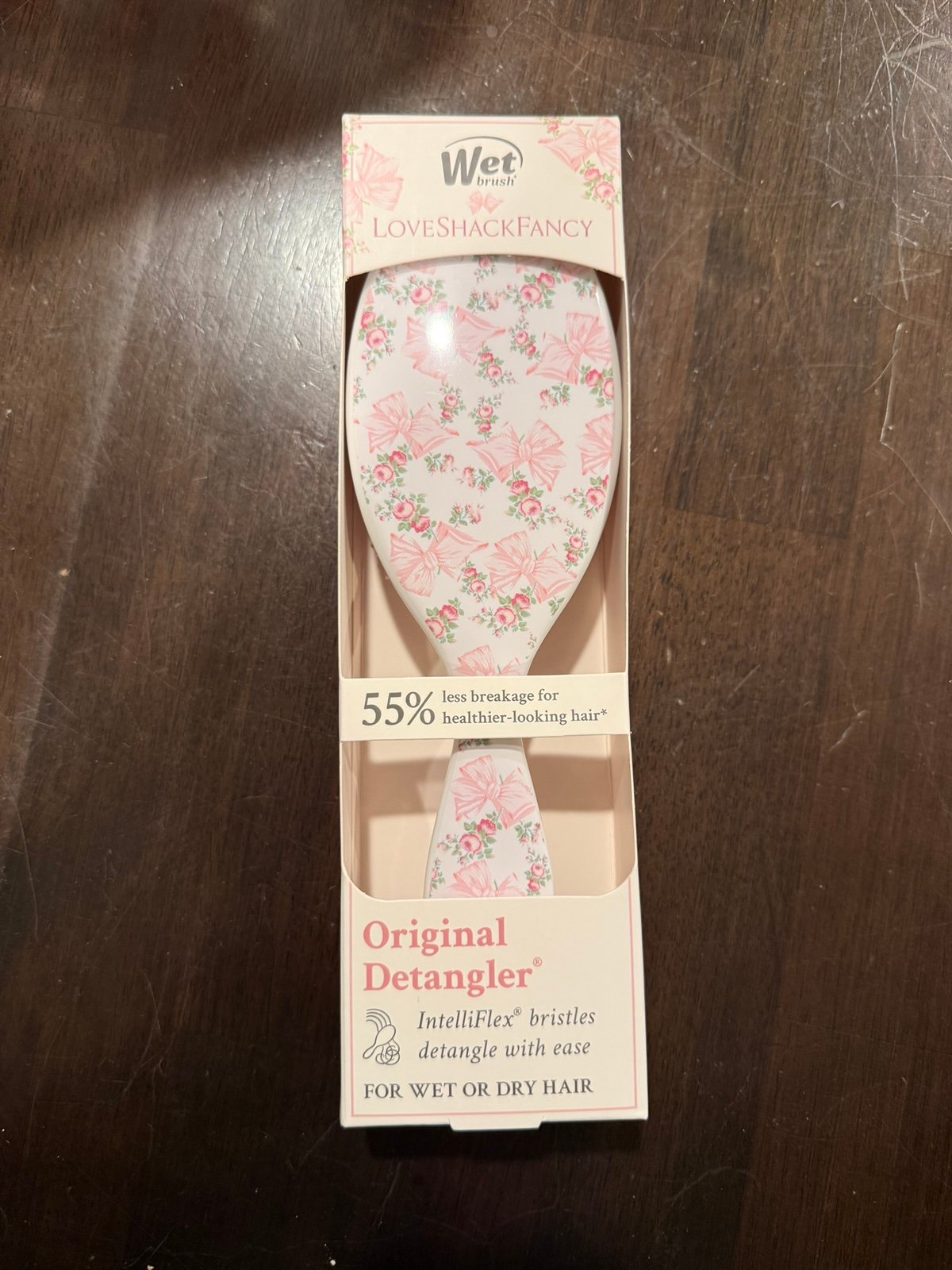 Wet Brush x LoveShackFancy Original Detangler Hair Brush Pink Rosa Beaux Goody