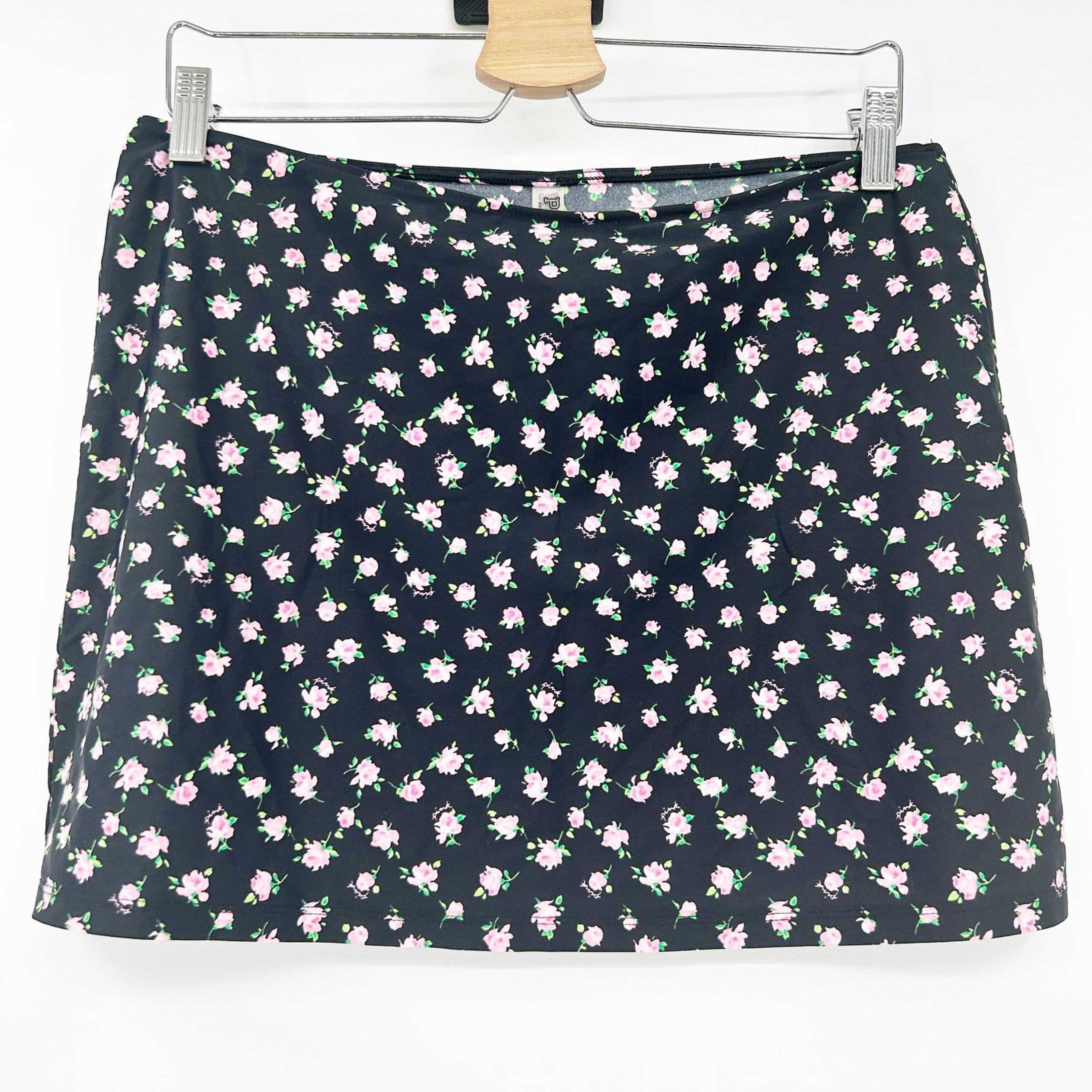 Victorias Secret VS PINK Womens Summer Beach Ditsy Floral Swim Mini Skirt Size L