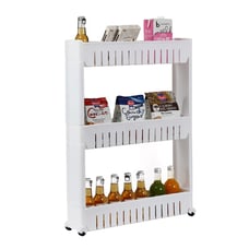 3 Layer Plastic Storage Rack White