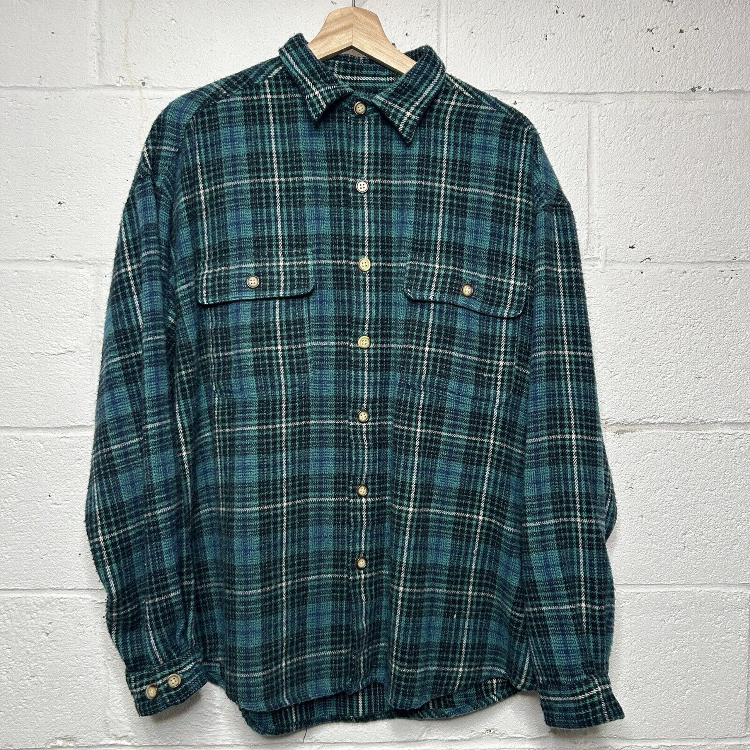 Saddlebred Flannel Button Up Shirt “Blue Green” 2024