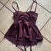 Victoria Secrets Bustier Corset with Tulle Wine Colored Garter Straps 36C NWOT