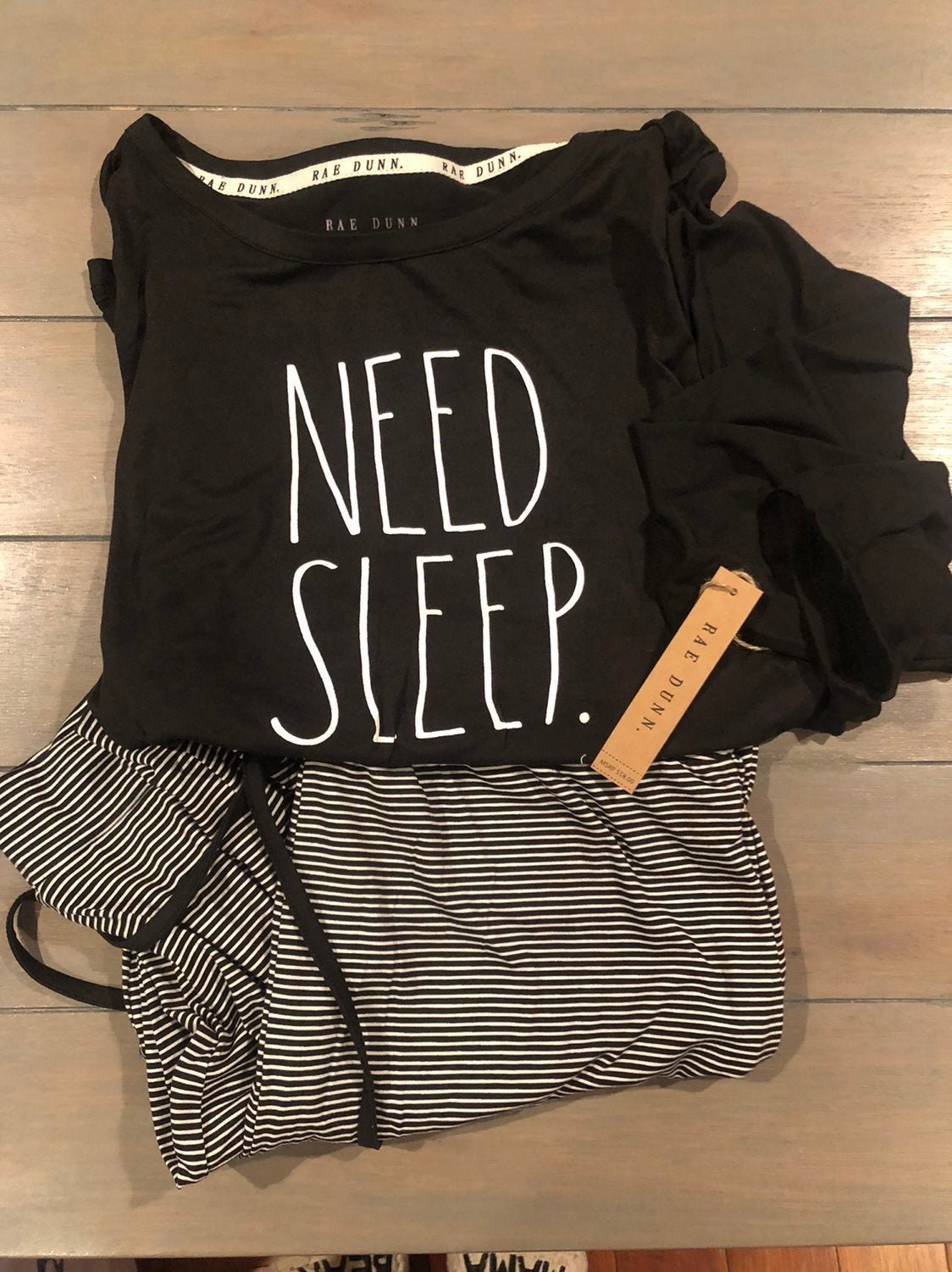 Rae dunn pajamas NEED SLEEP size medium
