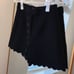 NEW Likely Hutton Black Scallop Hem Shorts