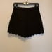 NEW Likely Hutton Black Scallop Hem Shorts